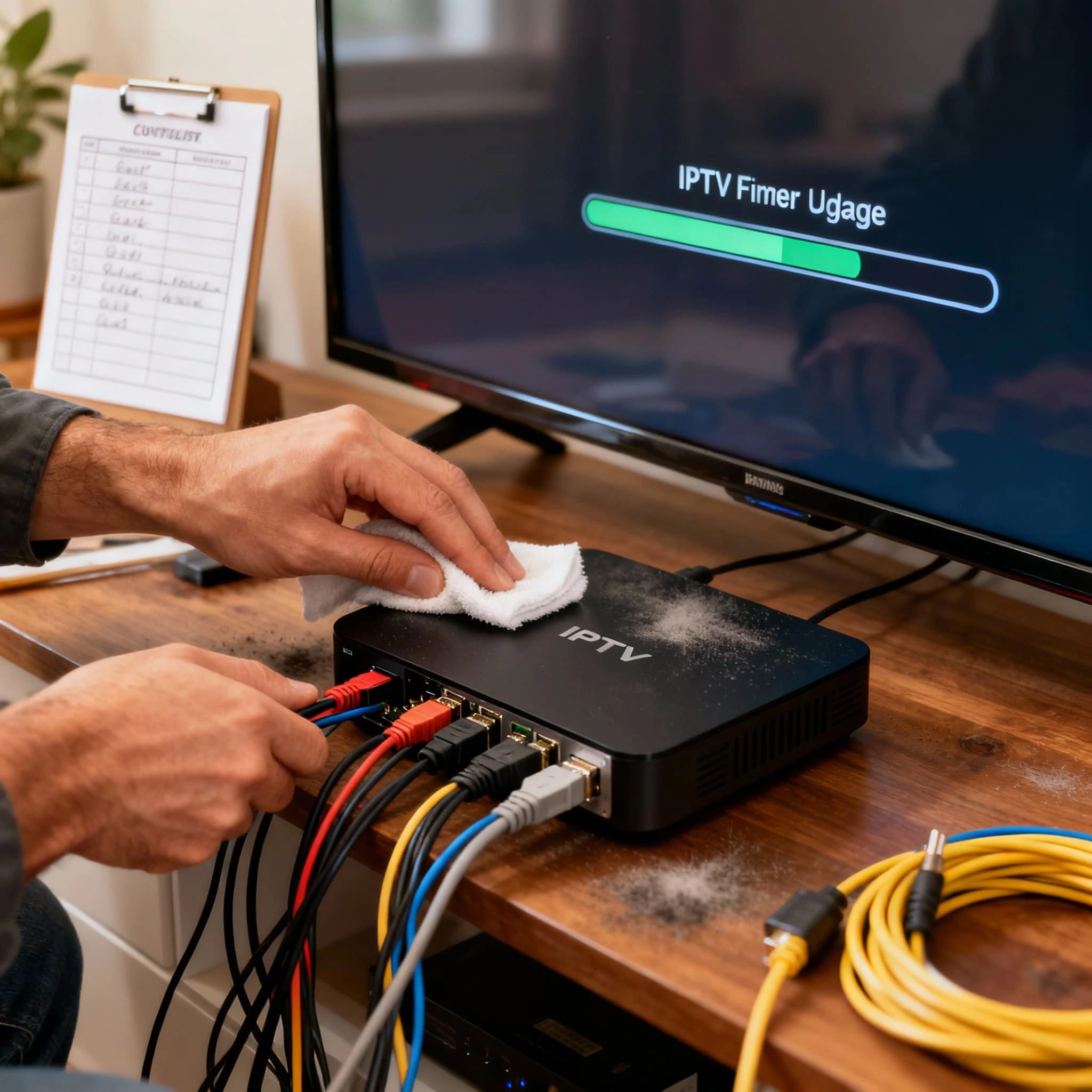 Mise à jour firmware box IPTV - Maintenance technique régulière