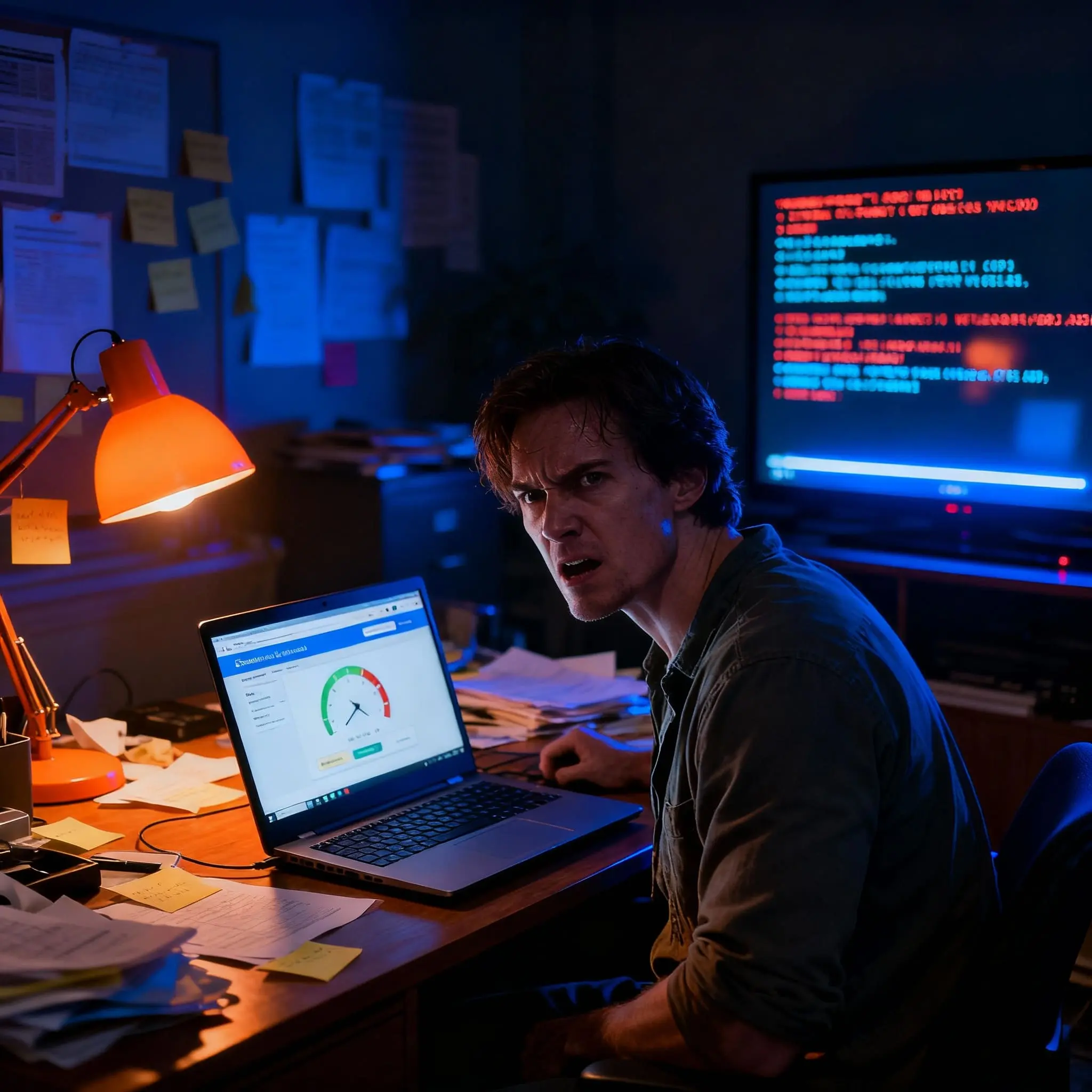 Test débit internet IPTV - Comparaison vitesse fibre jour vs soir